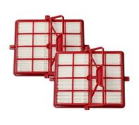 vhbw 2x filtre compatible avec Lux Intelligence S115 aspirateur - filtre à charbon actif HEPA rouge/noir/blanc