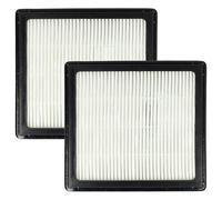 vhbw 2x filtre compatible avec Nilfisk GM415, GM420, GM405, GM410, GM330, GM400, GMD400, GM430 aspirateur - filtre HEPA noir/blanc
