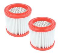 vhbw 2x filtre compatible avec Parkside PAS 500 A1, Pas 500 D2, PAS 500 D3, PAS 500 B1, PASK18/7 C aspirateur de cendres - filtre HEPA blanc / rouge