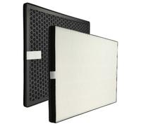 vhbw 2x Filtre compatible avec Philips AC1214, AC1215, AC1217, AC1214/10 purificateur d'air - filtre à charbon actif, filtre HEPA