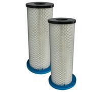 vhbw 2x filtre compatible avec Pullman Ermator S13, Ermator S1300, Ermator S1300C, Ermator S1300H aspirateur - filtre HEPA blanc / bleu