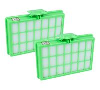 vhbw 2x filtre compatible avec Rowenta Power Space RO2366EA aspirateur - filtre HEPA blanc/vert