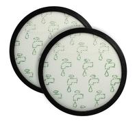 vhbw 2x Filtre compatible avec Rowenta Silence Force Cyclonic Classic RO7212, RO7212EA aspirateur - filtre de sortie d'air, noir / blanc