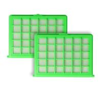 vhbw 2x filtre compatible avec Rowenta UP 0050394 P DE, WP 0052088 P CZ, WP 0052088 P HU, RO 5295 R14 Q0 aspirateur - filtre HEPA blanc / vert