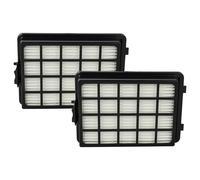vhbw 2x filtre compatible avec Samsung VCA-VH 50, VC 21 F50 VNAR aspirateur - filtre HEPA/à plis plats noir / blanc