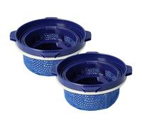 vhbw 2x Filtre compatible avec Samsung VS15 T7031R1/EN, T7031R4 aspirateur - filtre de sortie d'air, bleu