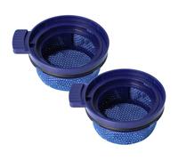 vhbw 2x Filtre compatible avec Samsung VS20A957E32, VS20A957E31, VS20A957E2W, VS20A957E2B aspirateur - filtre de sortie d'air, bleu
