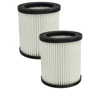 vhbw 2x filtre compatible avec Scheppach ASP15-ES aspirateur - filtre HEPA noir/blanc