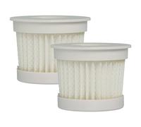 vhbw 2x filtre compatible avec Sichler SMD-21 aspirateur - filtre HEPA blanc
