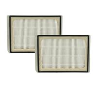 vhbw 2x filtre compatible avec Siemens Power Edition Evolution 1800W, 1700W | pour Evolution 2000W, Plus 1700W aspirateur - filtre HEPA blanc / gris