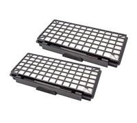 vhbw 2x filtre compatible avec Siemens VSQ 5X2122/01, VSC7AC342, VSQ5X1238, VSQ 5X1230/01, VSQ5X1230 aspirateur - filtre HEPA noir / blanc