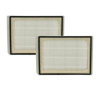 vhbw 2x filtre compatible avec Siemens VSQ4GP1266/01, VSQ4G2135/03 aspirateur - filtre HEPA blanc/gris