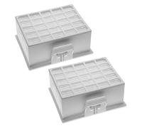vhbw 2x filtre compatible avec Siemens VSZ4XTRM/01, VSZ4X aspirateur - filtre d'évacuation HEPA blanc