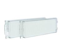 vhbw 2x Filtre HEPA avec socle compatible avec Xiaomi Mi Robot Vacuum-Mop 2 Lite (MJSTL), Pro Black (MJST1SHW) robot aspirateur - Filtre à air