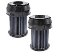 vhbw 2x filtre plissé compatible avec Bosch BGS 614 M1/02 ROXX X EXCLUSIV PARQUET aspirateur - noir