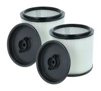 vhbw 2x filtre plissé compatible avec Einhell TE-VC 2238 SACL EX CH, 2340 SACL, 2340 SACL EX ARG aspirateur à sec/humide - noir / blanc