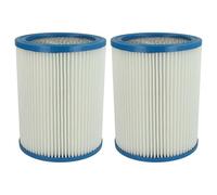 vhbw 2x filtre plissé compatible avec Fein Dustex 40, 25 aspirateur - blanc