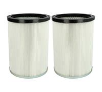vhbw 2x filtre plissé compatible avec Kärcher NT 70/3 Tc, NT 70/3, NT 70/3 *EU, NT 70/3 Me Tc, NT 70/3 Me Tc *EU aspirateur - blanc