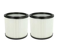 vhbw 2x filtre plissé compatible avec Lavor 3.752.0032, GBX 22, GBX 32, GN 22, GN 32, GNX 22, GNX 32 Nilo aspirateur - blanc