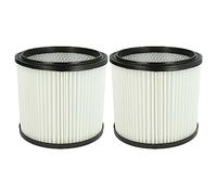 vhbw 2x filtre plissé compatible avec Lavor/Lavorwash GBX 22, GBX 32, GN 22, GN 32, GNX 22, GNX 32 aspirateur - blanc