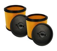 vhbw 2x filtre plissé compatible avec Ryobi RVC-1220I, RACWDV, RVC1218P, RVC-1430PPT, RVC-1530IPT-G aspirateur - noir / jaune