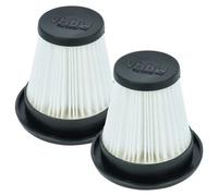 vhbw 2x filtre plissé compatible avec Stihl SEA 20 aspirateur à sec/humide - noir / blanc