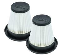 vhbw 2x filtre plissé compatible avec Stihl SEA 20 aspirateur à sec/humide - noir/blanc