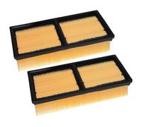 vhbw 2x filtre plissé plat compatible avec Kärcher NT 75/2 Tact² Me Tc Adv aspirateur industriel - Élément filtrant