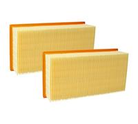 vhbw 2x filtre plissé plat compatible avec Kärcher NT351 Profi, NT 351 Eco, NT3501E, NT3501, NT3500E, NT3500 aspirateur - Élément filtrant