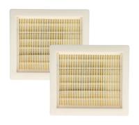 vhbw 2x filtre plissé plat compatible avec Worx WX031, WX031.9 aspirateur - Élément filtrant