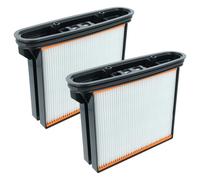 vhbw 2x filtre plissé plat F8 compatible avec Starmix iPulse M-1635 Safe Plus aspirateur sec/humide, aspirateur industriel