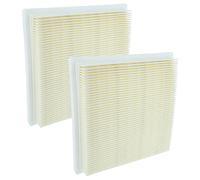 vhbw 2x filtre plissé plat remplacement pour Bosch 2609256F65 pour aspirateur - Élément filtrant