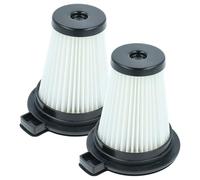 vhbw 2x filtre plissé remplacement pour Beko 874236, 9178039181, C00874236 pour aspirateur à sec/humide - noir/blanc