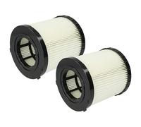 vhbw 2x filtre plissé remplacement pour Dewalt DCV5801H | DCV5801H-XJ pour aspirateur - noir / blanc