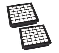 vhbw 2x filtre remplacement pour BBZ151HF, 00483774, 00461667, 00578732, 00576093, VZ151HFB, 00650304 pour aspirateur - filtre HEPA noir / blanc