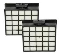 vhbw 2x filtre remplacement pour Bosch/Siemens BSHG00426966, BBZ153HF, 578731, 572234, 426966 pour aspirateur - filtre HEPA noir/blanc