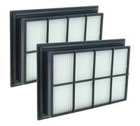 vhbw 2x filtre remplacement pour Kärcher 2.860-229.0 pour aspirateur - filtre HEPA noir / blanc