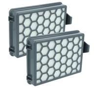 vhbw 2x filtre remplacement pour Kärcher 2.863-237.0, 4054278229676 pour aspirateur - filtre HEPA gris / blanc