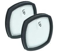 vhbw 2x filtre remplacement pour Leifheit 89161 pour aspirateur - filtre HEPA noir / blanc