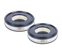 vhbw 2x filtre remplacement pour Nilfisk 107409006, 107407297 pour aspirateur - filtre HEPA noir/blanc