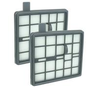 vhbw 2x filtre remplacement pour Nilfisk 12404730 pour aspirateur - filtre HEPA blanc/gris