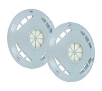 vhbw 2x Filtre remplacement pour Nilfisk Alto 1402666010, 140 2666 010 pour aspirateur - filtre de sortie d'air (filtre EPA), blanc / gris