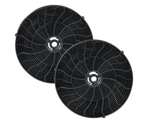 vhbw 2x Filtres à charbon actif compatible avec AEG DEB2531S, DE6261-ML, DEB2530S, DE6251-ML, AWS8446AB, DEB2631S, DEB2630S hotte aspirante