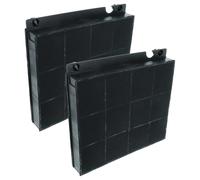 vhbw 2x Filtres à charbon actif compatible avec AEG X66163MD10, X59264MK10, X66163MK1, X59283MK10, X56263MD20, X66263MD2, X59263MD20 hotte aspirante