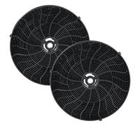 vhbw 2x Filtres à charbon actif compatible avec AEG X68165BV10, X68163WV10, X68163WV1, X68165MV10, X68163MV10, X68163BV10, X68163BV1 hotte aspirante