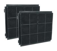 vhbw 2x Filtres à charbon actif compatible avec Airforce TROMBE 5881949 F132 V6, 5881948 F132 V6, F195ELXBK, F195ELXWH hotte aspirante