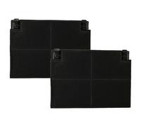 vhbw 2x Filtres à charbon actif compatible avec Alno ADL 52 E, ADL2070X hotte aspirante - 19,5 x 13,9 x 2,2 cm