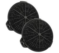 vhbw 2x Filtres à charbon actif compatible avec Apelson Helia 600 INOX, Apolo 600 INOX, Talia 900 INOX, Talia 600 INOX hotte aspirante - 13,25 cm