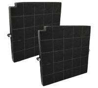 vhbw 2x Filtres à charbon actif compatible avec Arthur Martin F300 90 BK, F30C 60 SE, F30 60 S4, F30 90 S4 hotte aspirante - 26,5 x 25,8 x 1,8 cm