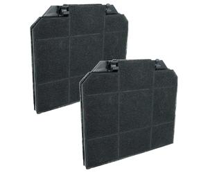 vhbw 2x Filtres à charbon actif compatible avec Arthur Martin/John Lewis/Tricity-Bendix AFC9030N, AFC9030W hotte aspirante - 26,5 x 23,7 x 1,6 cm